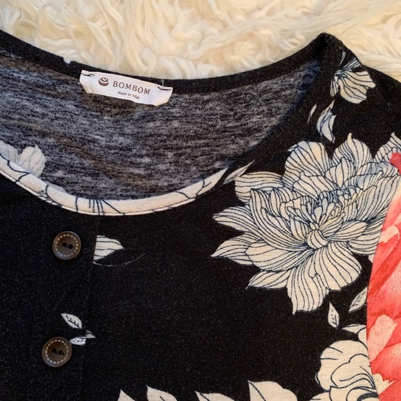 Black Floral Dress - Picture 1 of 4